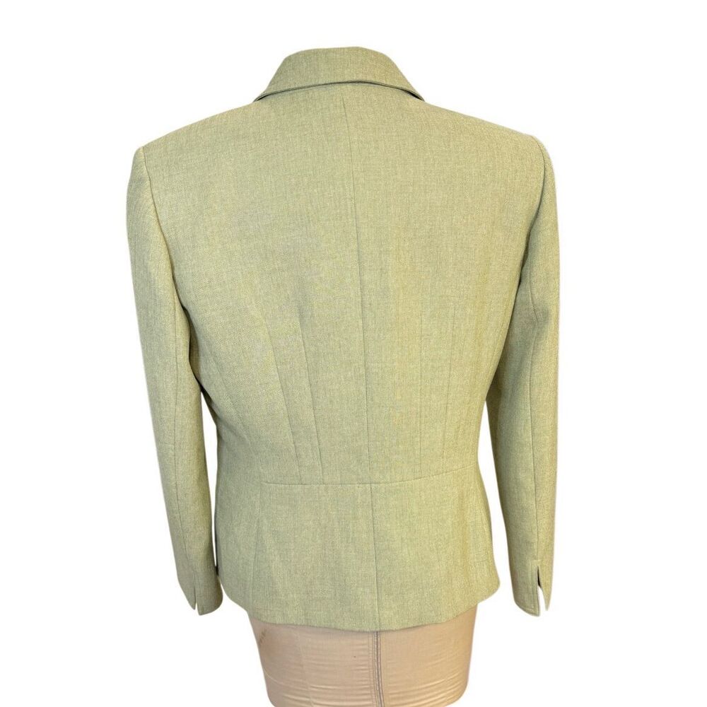Le Suit Vintage Textured Blazer 2-Button Front Structured Sz. 12 Career Academia - Picture 5 of 14